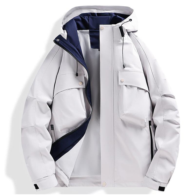 Spring and Autumn Outdoor Jacket Casual Hooded Jacket Men's Hooded Outdoor Jacket