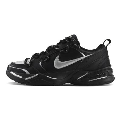Air Monarch 4 Устойчивые к скольжению, Износостойкие, Легкие Низкие Кроссовки-платформы Унисекс Черный Серебристый 415445-001(Team119-)