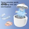 Ultrasonic Retainer Cleaner 45KHz 180ML Portable Denture Braces Mouth Guard Aligner UV Cleaner Home False Teeth Cleaning Machine