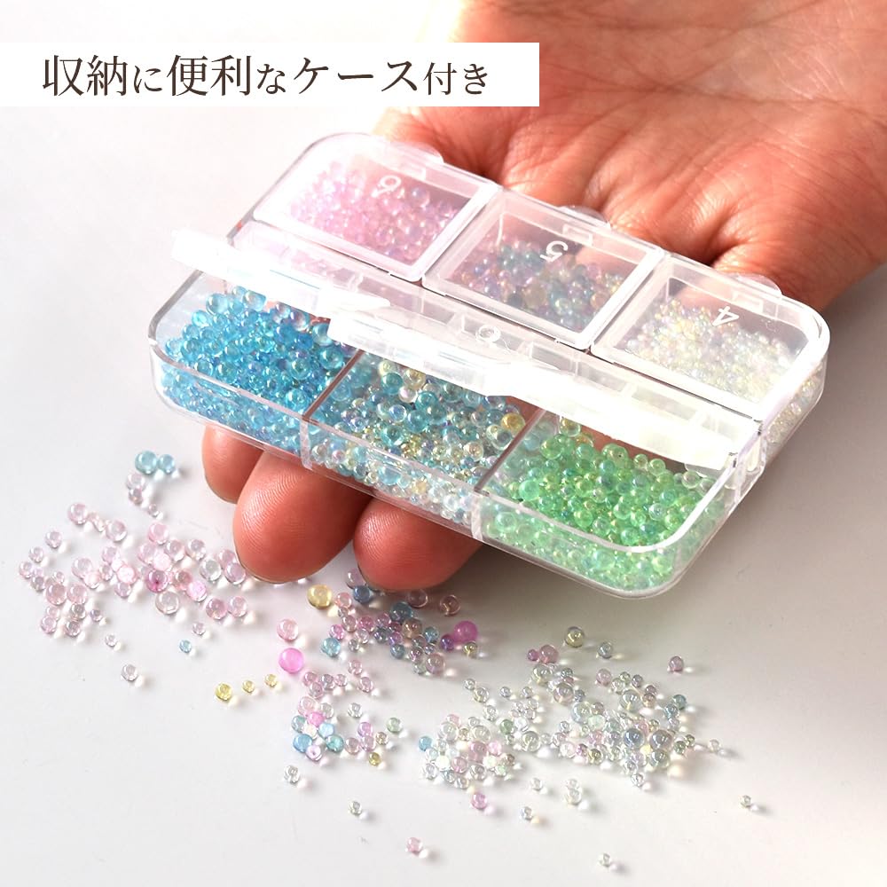 MYmama Bubble Beads 6 цветов набор с футляром стеклянный слиток Aurora вложенные части мыла маленький