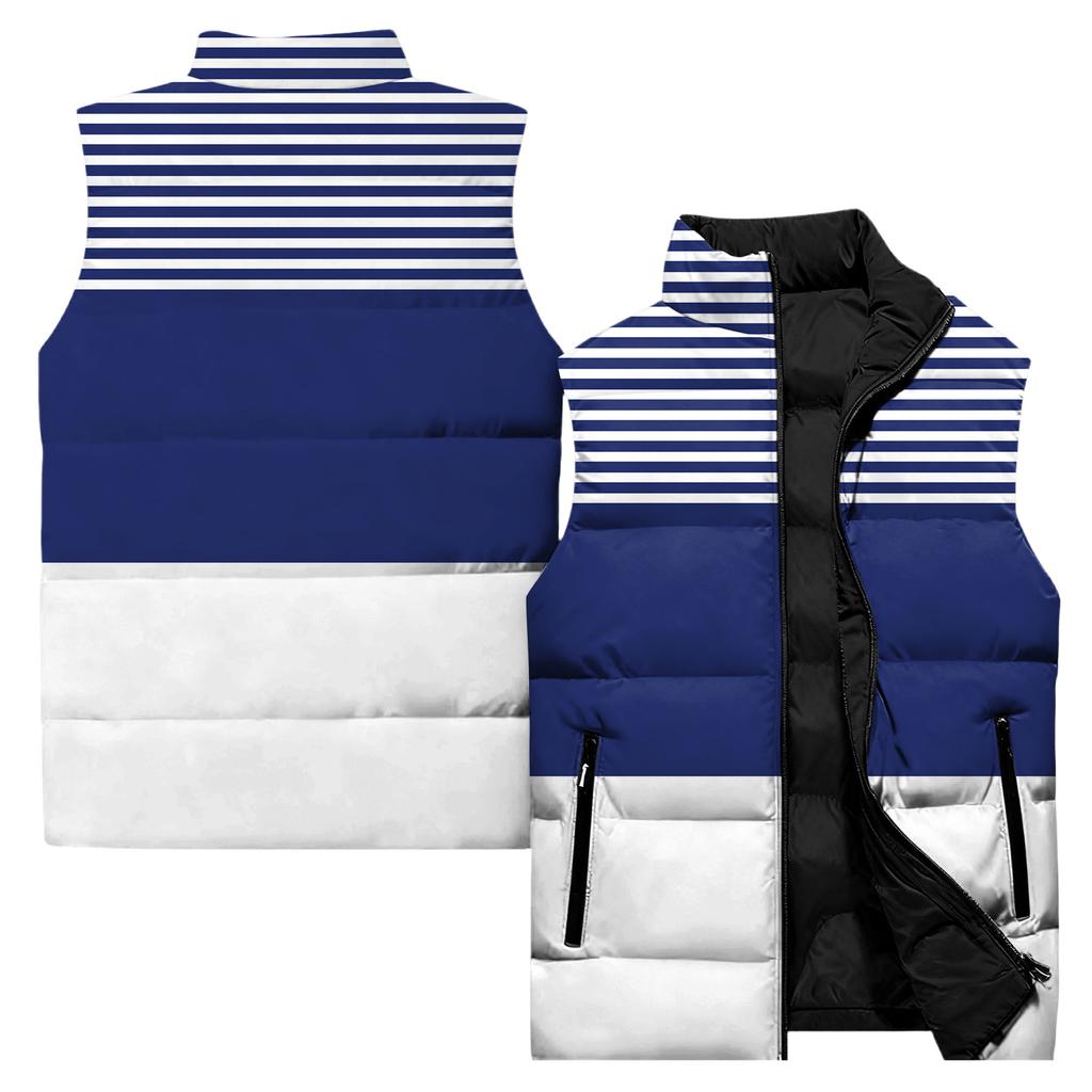 Ladies' Casual And Fashionable Sleeveless Vest Conventional Pattern Cotton Jacket