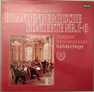 LP Запись ИОГАНН СЕБАСТЬЯН БАХ , ШТУТГАРТСКИЙ - Бранденбургские концерты №. 1-6 DK1154312 Decca 1973 Германия Классика Б/у