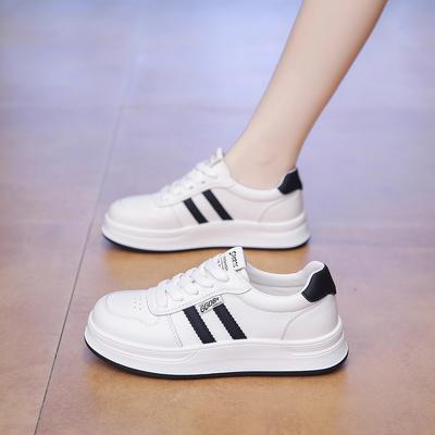 Кожаные кеды на толстой подошве детские модели 2025 осень новая универсальные популярные студенческие легкие спортивные и повседневные кеды