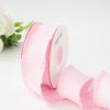 100% Polyester Eco-friendly Single Face DIY Handmade Headdress Hair Accessories Ruffled Houndstooth Webbing Bow 3.8cm Plaid