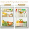 Yousheng 3/6 шт. Контейнеры для хранения в холодильнике, Органайзер для овощей и фруктов, Не содержат БФА, Большая вместимость, Прозрачные полки на дверцах холодильника