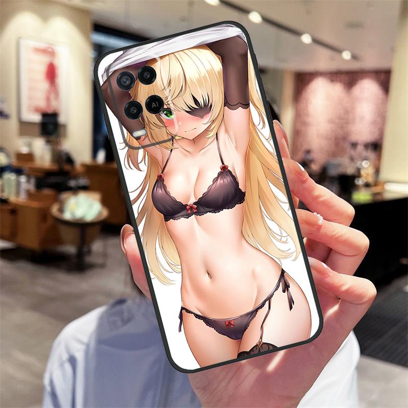 Чехол Genshin Impact Хентай Сексуальный для Oppo A17 A77 A80 A40 A60 A98 A78 A18 A38 A58 A16 A76 A96 A74 A94 A54 A57S A15