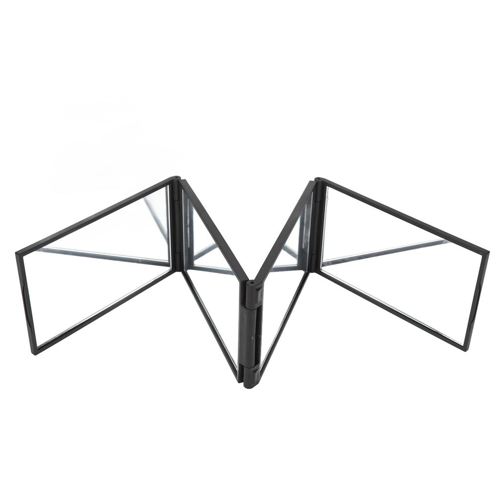 4 Way Mirror 360 Degree Handheld Desktop Portable Foldable Makeup Mirror for Self Hair Cutting