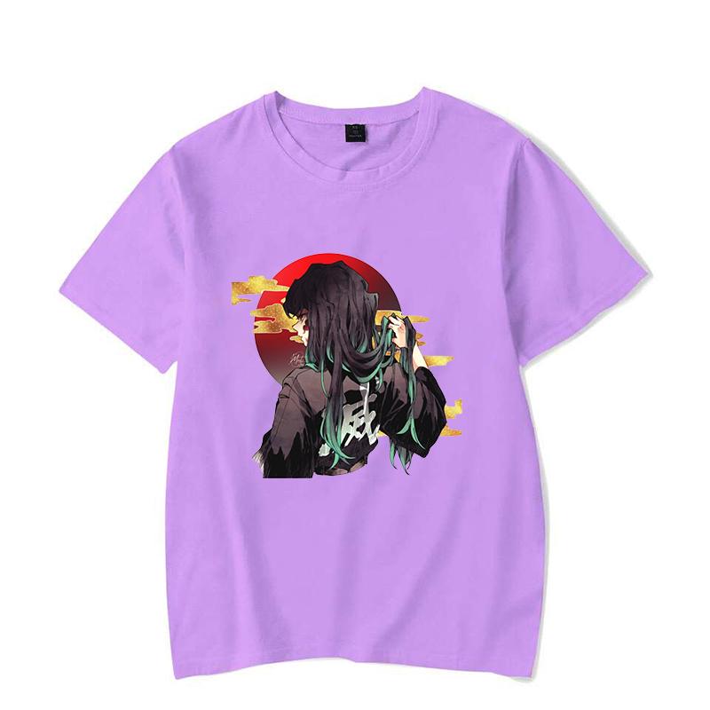 New Anime Tokitou Muichirou T-Shirt Men Women T Shirt Cosplay Clothes Streetwear Tee Shirt Plus Size Tops