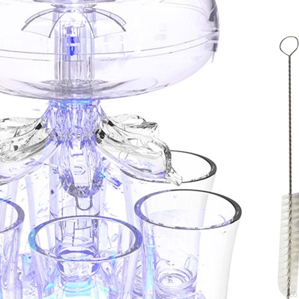 6 Стеклянный диспенсер, маленький, прозрачный, многоразовый, автоматический