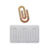 Paperclip Silicone Molds Resin Bookmarks Silicone Mould For Epoxy Resin Crafting Candle Paper Clamp Jewelry