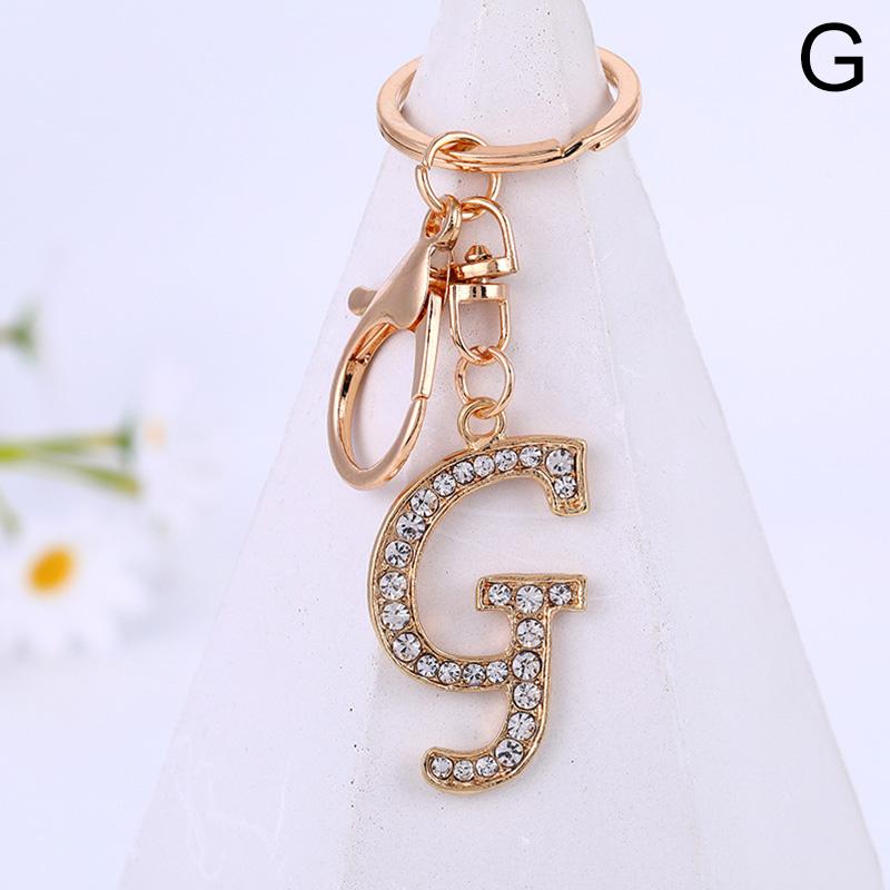Fashion Letter Keychain Trendy Creative 26 English Letter Initial Resin Handbag Keyring Accessories For Women