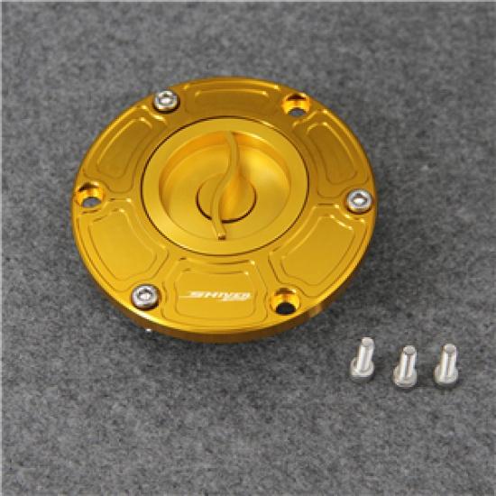 Золотая крышка бензобака с ЧПУ для мотоцикла без ключа, крышка топливного бака для Aprilia Shiver 750 All