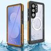Waterproof Mobile Phone Case for Samsung S26Ultra Magnetic Anti-drop Diving Protective Case IP68 All-inclusive Transparent Outdoor
