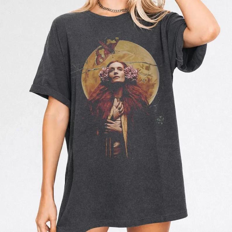 Music Art Shirt, Indie Rock Aesthetic Graphic Tee, Ethereal Portrait