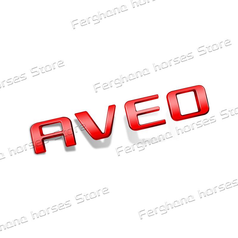 For Chevrolet Aveo Letter Logo Emblem Car Rear Trunk Body Badge Tailgate Decoration Car Styling Accessories