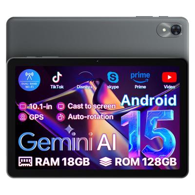 OYEFIT T10 планшет на Android 15 с Gemini AI — это устройство с 18 ГБ 128 ГБ ОЗУ до WideVine L1 WiFi 5000 мАч и совместимый с детьми, идеально подходящий для