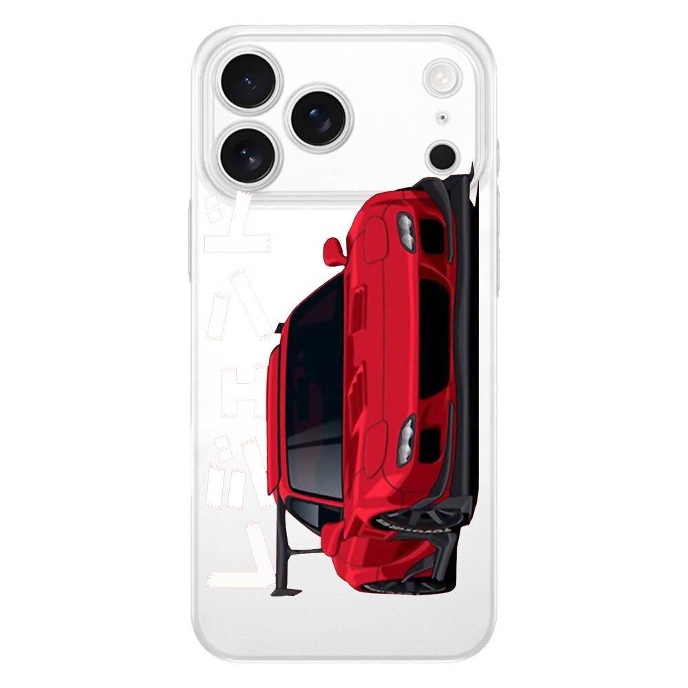 Мягкий прозрачный чехол из ТПУ для телефона JDM Tokyo Drift Sports Car для iPhone 17 Air 16E 16 11 15 14 Pro MAX 12 13 7 8 Plus SE Пасхальный чехол