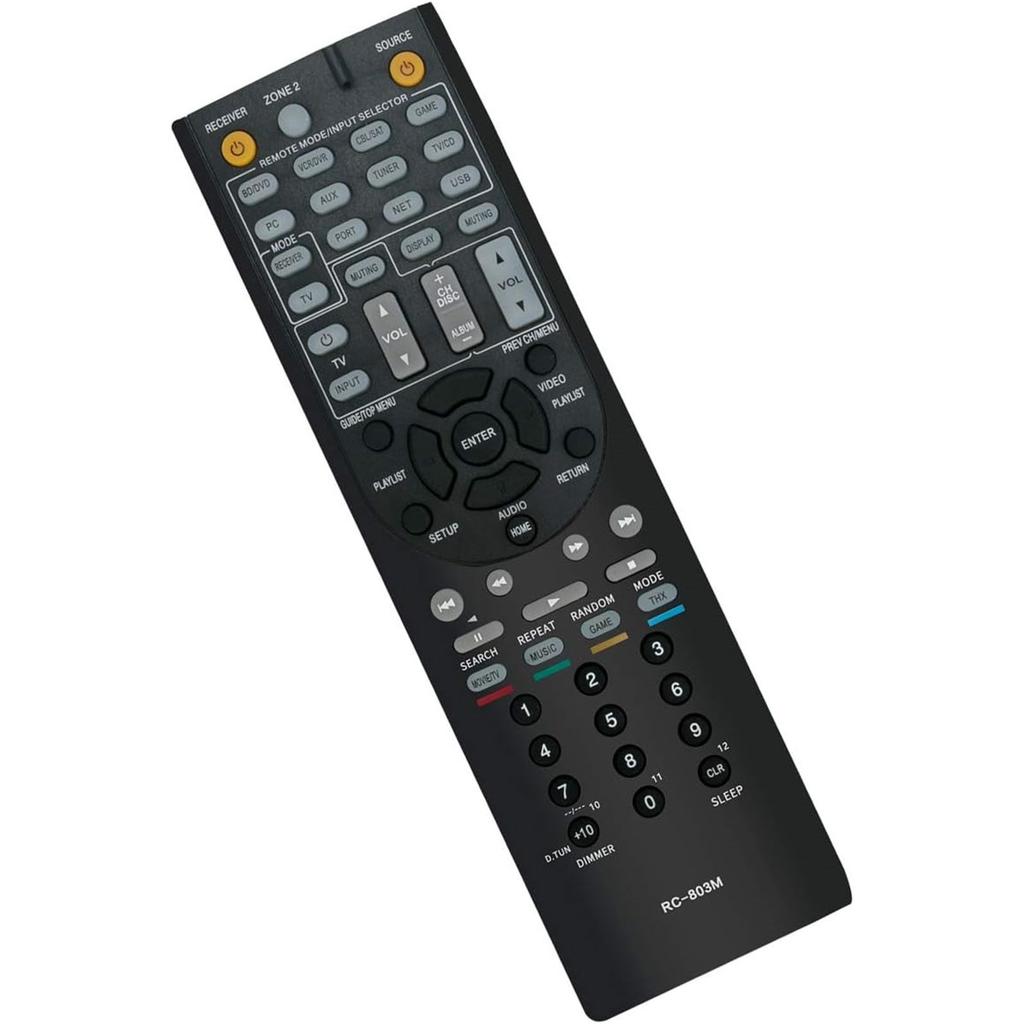 Replacement RC-803M Remote Control Compatible with Onkyo AV Receiver TX-NR609 TX-NR609B HT-S7409 HT-S8409