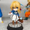 Милая фиолетовая фигурка Аниме Violet Evergarden 18 см ПВХ Модель Игрушка Украшение для рабочего стола Коллекция Декор Для фаната аниме Девочки Подарок на День Рождения