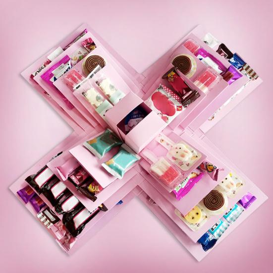 Подарочная коробка Yousheng Explosion, 5-слойная коробка для закусок, коробка для скрапбукинга своими руками на годовщину, день рождения, день святого валентина, свадьбу, подарок