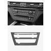 For BMW X5 F15 X6 F16 Make of Alcantara Auto Center Console Air Condition CD Panel Trim  Sticker Car Interior Decor Accessories