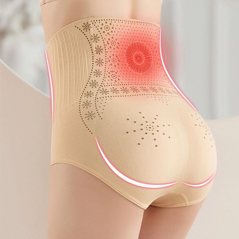 Трусики с высокой талией, женские трусы с подтяжкой живота и бедер, корректирующие фигуру, дышащее нижнее белье больших размеров