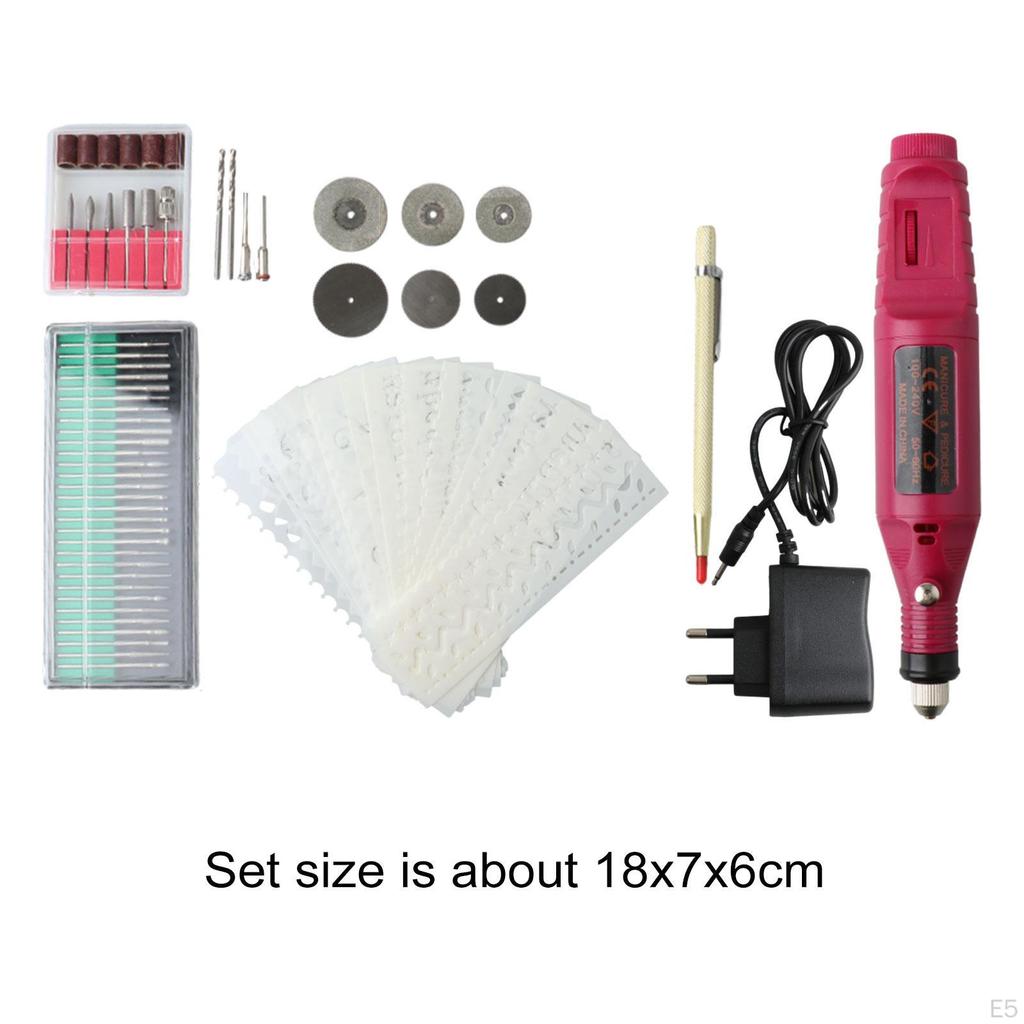 Электрическая маленькая гравировальная ручка для художественной полировки, насадки, гравер, травление, гравировка, белая