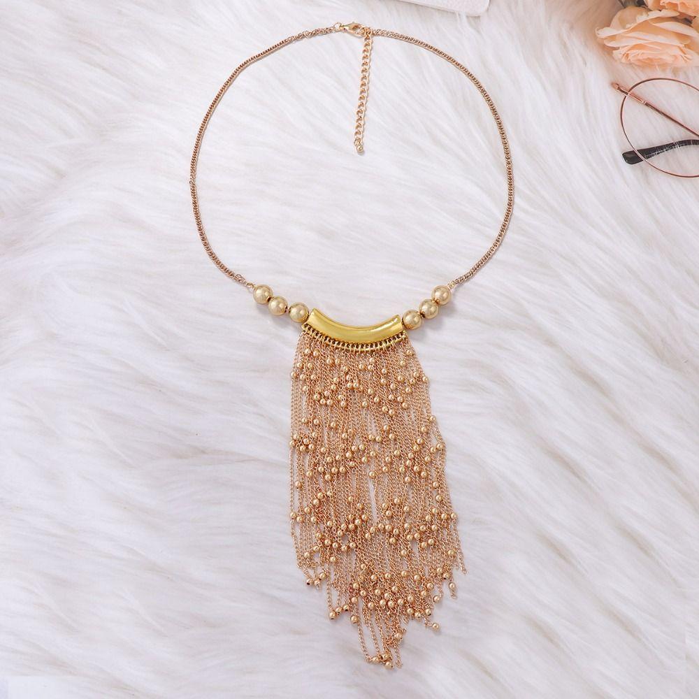 Exaggeration Long Sweater Chain Multi-layer Bohemian Style Necklace Girls Gifts