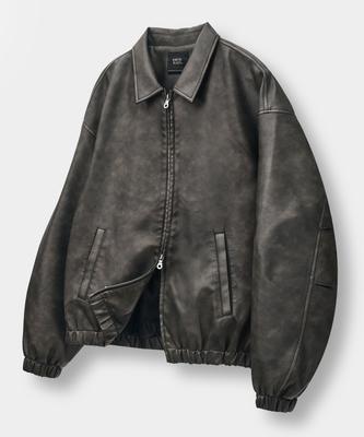 Куртка Dimitri Black из искусственной кожи, стираная, для повседневной носки_Коричневая
