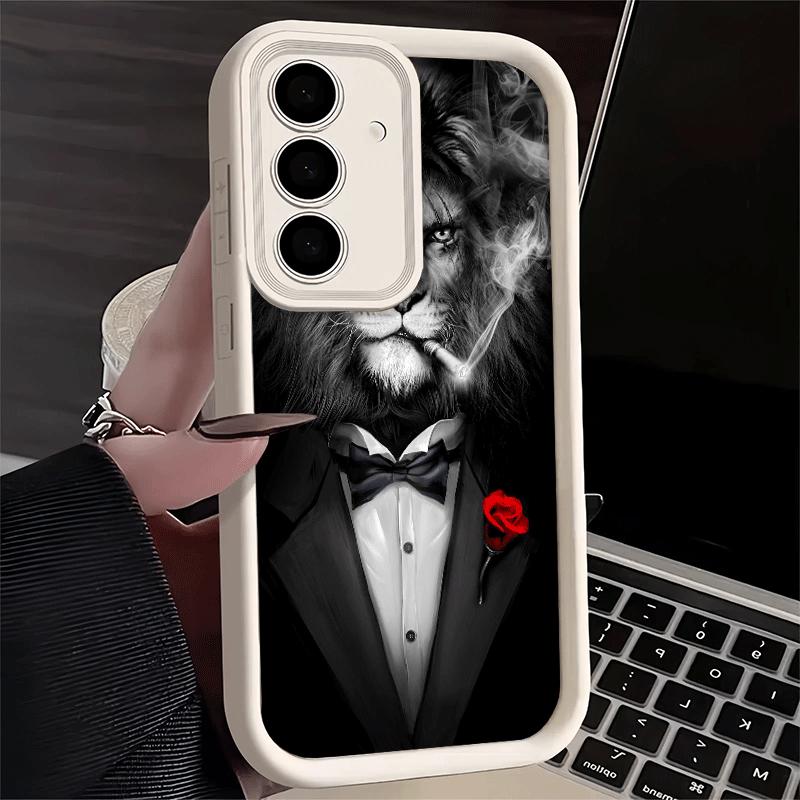 Phone Case for Samsung Galaxy S26 S25 Ultra S24 FE Man Suit Shirt Tie Cool Shell S23 Plus S22 + S21 S20 5G Soft Silicone Funda