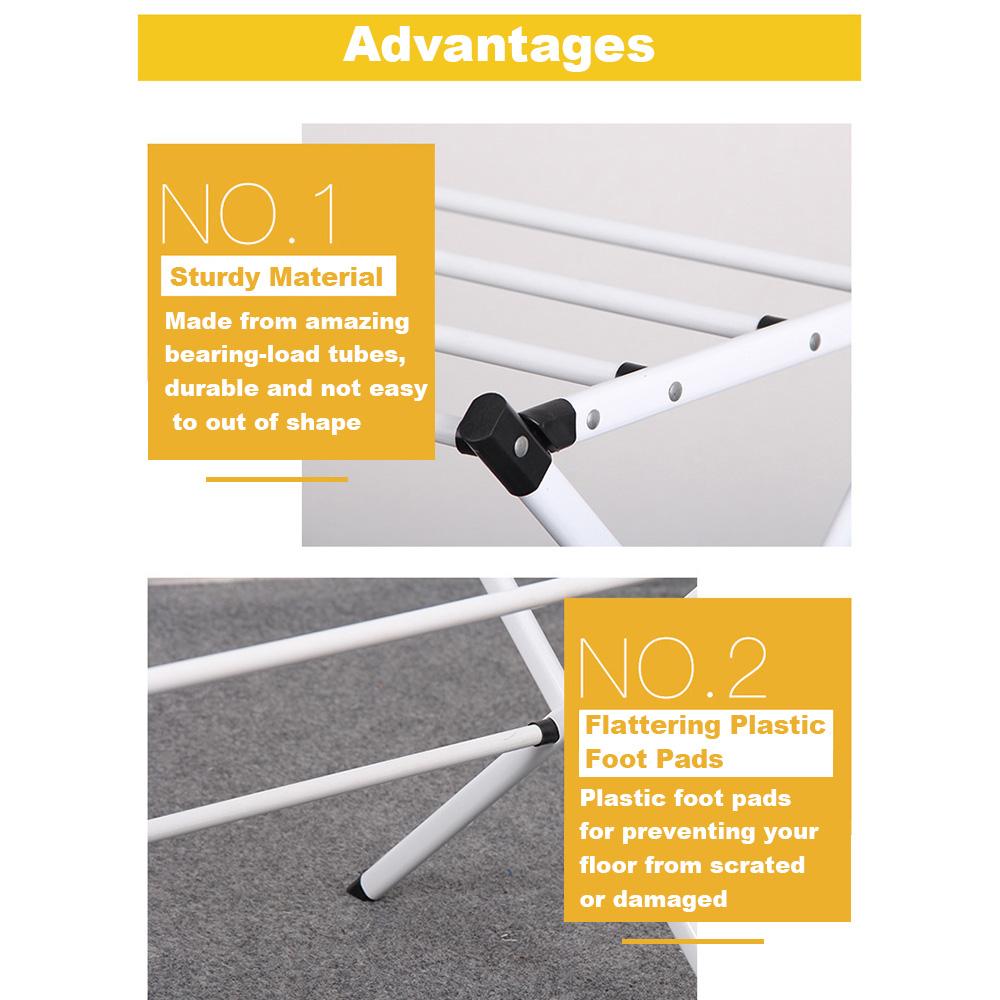 Складная сушилка, металлическая подставка, подвесная экономия места, многофункциональная домашняя стирка, одежда, полотенце