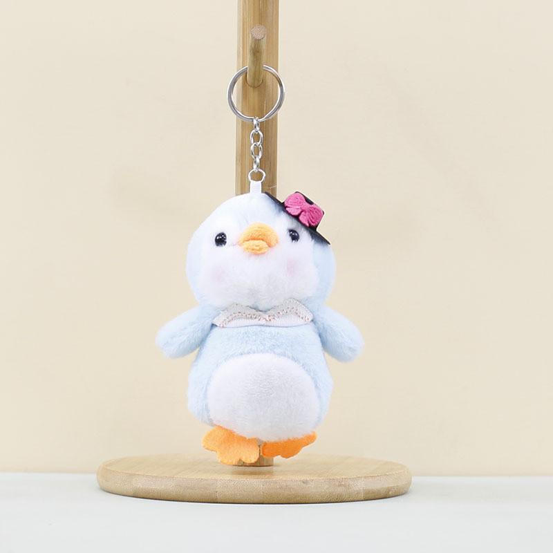 Adorable Cute Penguin Plush Toy Keychain Doll With Soft Short Fur And Colorful Hats