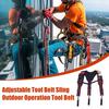 Подтяжки для рабочего инструмента, пояс для строительного инструмента электрика с регулируемыми ремнями и съемным держателем для карандашей для телефона, уменьшают стресс