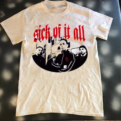 Sick Of It All Футболка Белая S5XL Унисекс Sg824