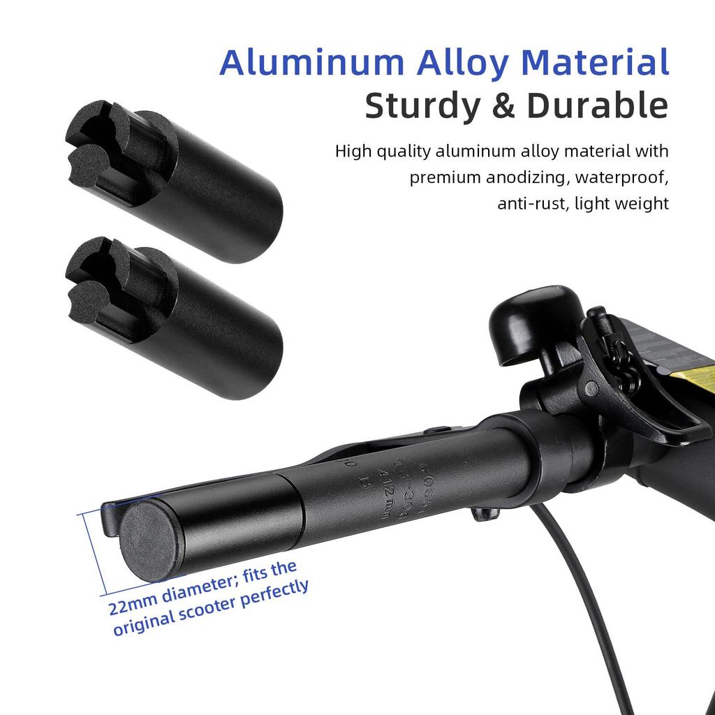 Black Ulip handlebar extender kit without light for Max G30 scooters