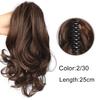 10-дюймовый зажим для наращивания хвостиков, волнистые хвостики, волосы, синтетические светлые волосы, натуральное наращивание, заколка для волос для женщин, повседневная одежда