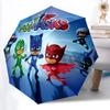 1 шт. Зонт PJ Masks с автоматическим открытием/закрытием, Портативный дорожный зонт, Для повседневного использования - Наружный аксессуар, Художественный узор, Компактный дизайн, Любители моды yy