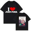 Смешные Мужские Женские Свинья Футболки Топы John Pork Is Calling Answer Call Phone Рубашка Футболка 90-х Готическая Хип-хоп Футболка Уличная Одежда