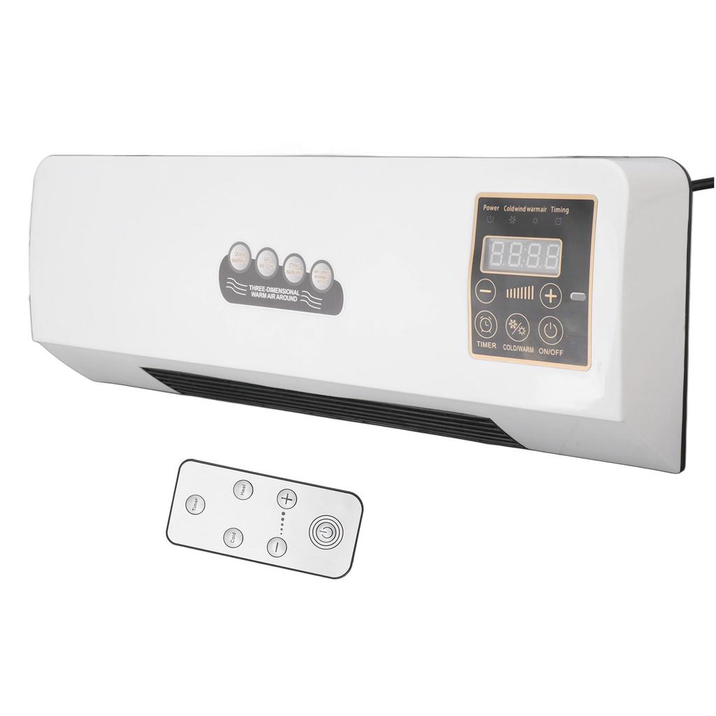 Маленький обогреватель-вентилятор портативный настенный электрический обогреватель горячий вентилятор для ванной комнаты спальни