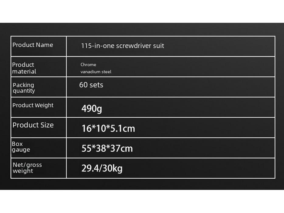 Многофункциональный набор инструментов для разборки и ремонта часов, компьютеров и мобильных телефонов, 115 в 1