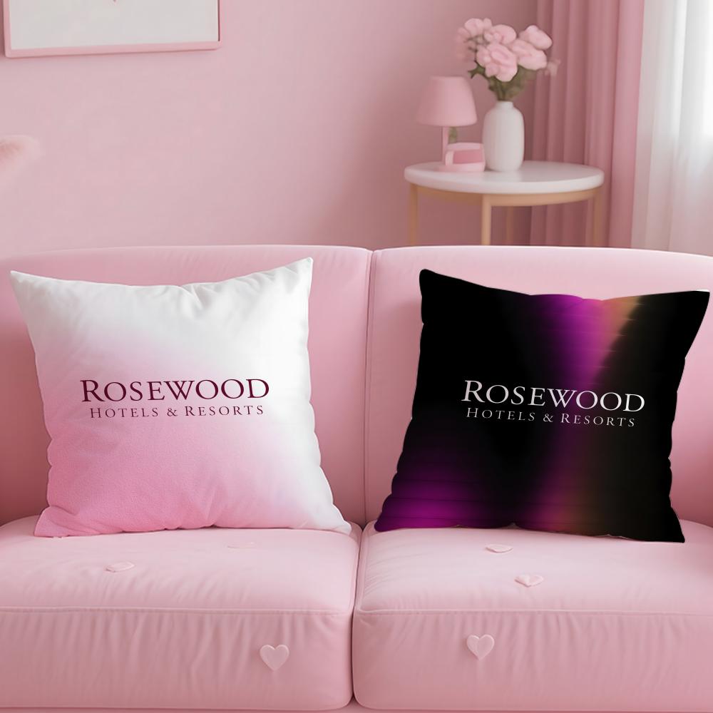 Fashion Rrosewood Hoteleer Cushion Cover Comfortable Reversible Pillow Cover Ideal for Car Sofa Bedroom Beyond