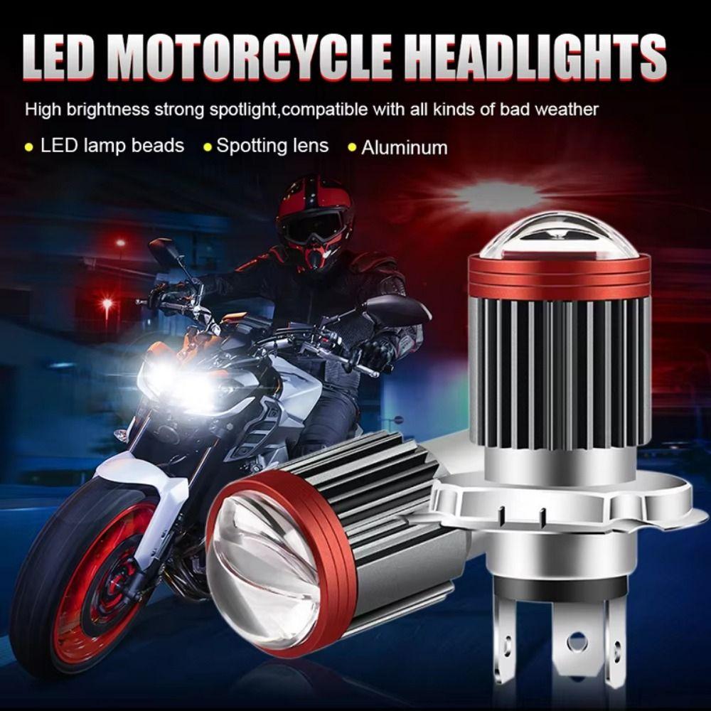 H4 LED H6 BA2D H4 Scooter Spotlights White Yellow Dual Color DRL Beam Light Scooter Upgrade