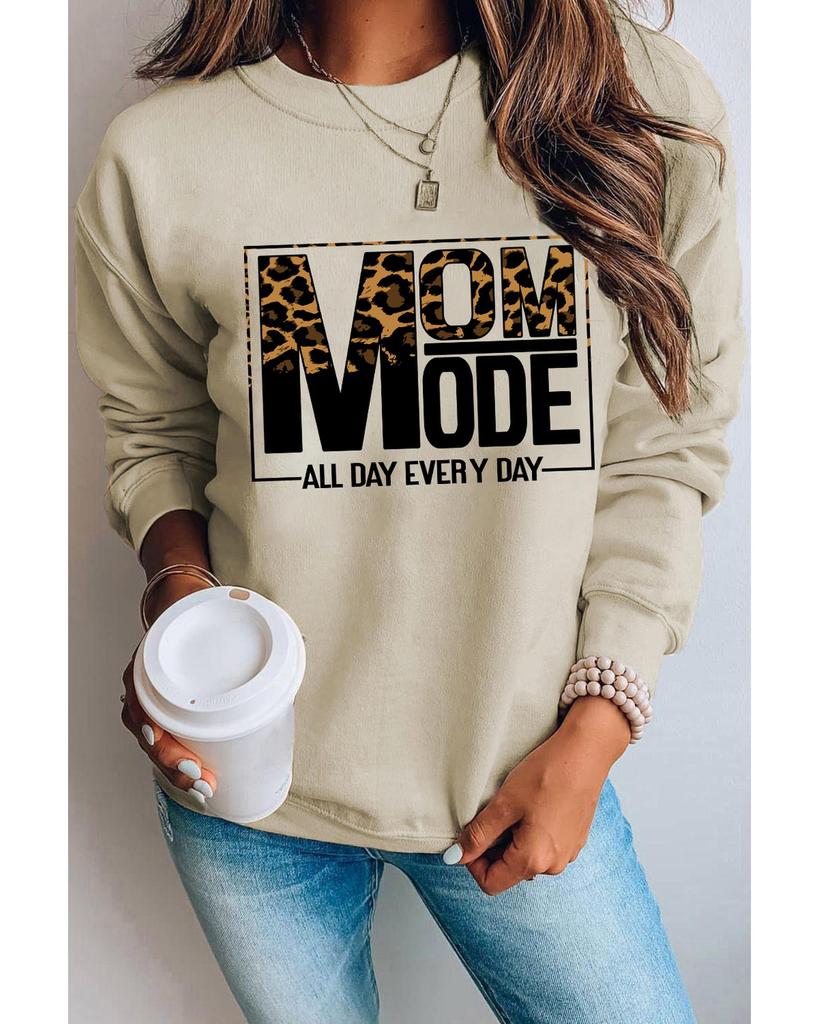 Azura Exchange Толстовка с длинным рукавом с леопардовым принтом