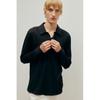 Рубашка из джерси с кружевом HM Regular Fit, черная
