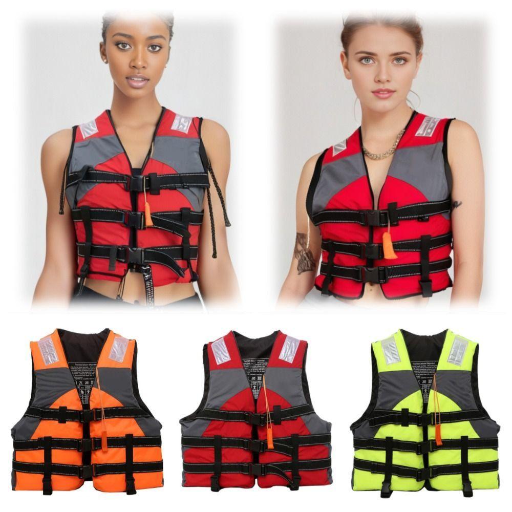 Easily Adjustable High Buoyancy Jacket Waterproof Water Sport Vest Adults Life Jacket Lifesaving
