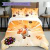 3pcs Duvet Cover Set (1*Duvet Cover + 2*Pillowcase, Without Core), Candy Crush Saga Print Bedding Set, Bedroom Decor, All‑Season, Birthday Gift