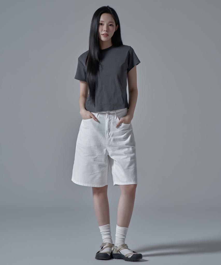 WAARFORWOMAN W1134 Cotton Shorts_White