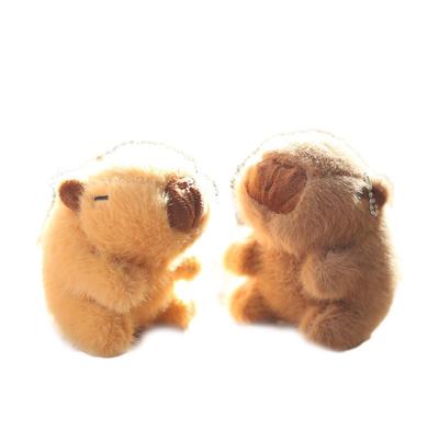 Милая плюшевая игрушка Capibara Kapibara, мультяшная морская свинка, подвеска, мягкая кукла, брелок, рюкзак, сумка для автомобиля, брелок, декор для детей, подарок