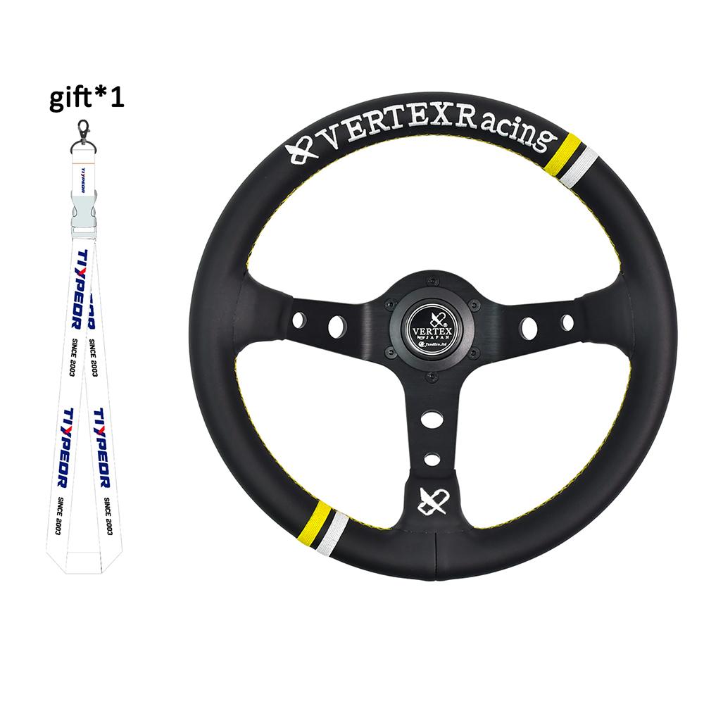 Vertex 320MM Спортивный руль со звездной вышивкой, золотая проводка, универсальный модифицированный руль с Forever