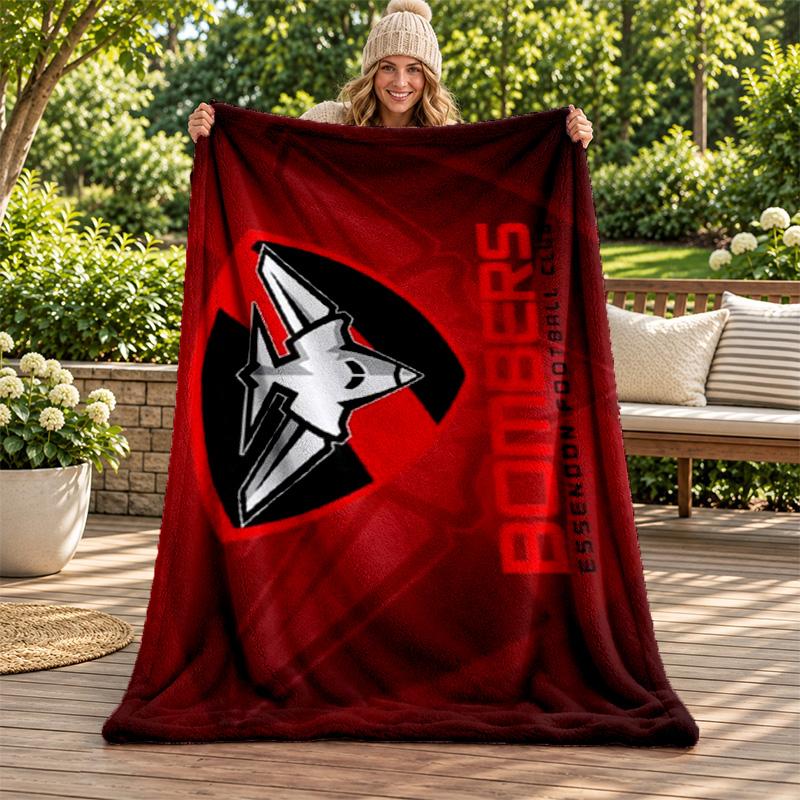 Essendon FC blanket Flannel Blanket Soft Cozy Plush Throw for Sofa Bed Lightweight Home Decoration Gifts for Christmas various holidays